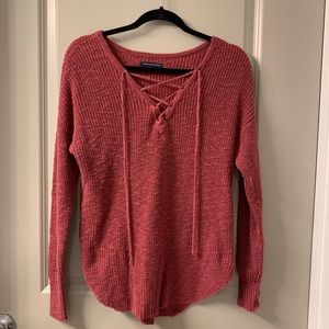AEO Maroon knit sweater